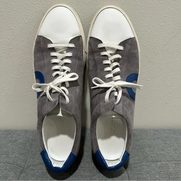 Oliver Cabell Low 1 Wallaby Gray and Blue Low-Top Sneakers